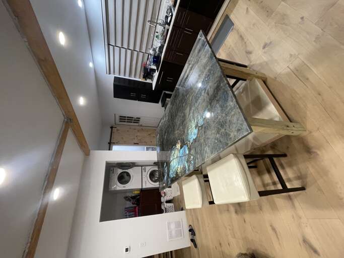 Kitchen Island and Laundry Room